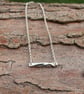 'Whirl' Bar Necklace – Delicate Swirl, Minimalist Sculptural Everyday Jewellery - Image 2