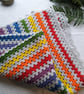  Crochet Blanket Rainbow Granny Stripe  - Image 6