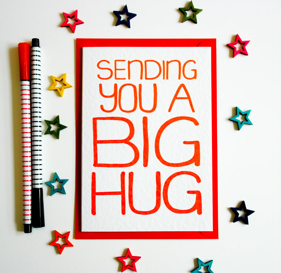 Sending You a Big Hug, Thinking Of You, Just Because Card