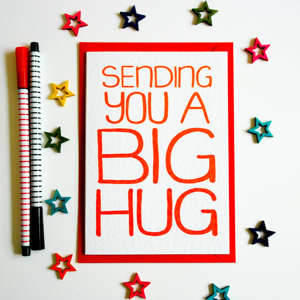 Sending You a Big Hug, Thinking Of You, Just Because Card