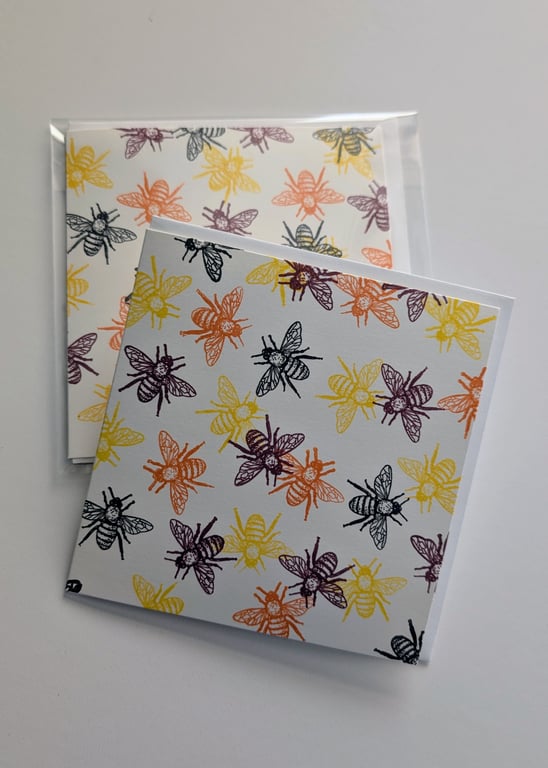 Honey Bee Blank Greeting Card 