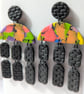 Carnival geo multi dangle earrings