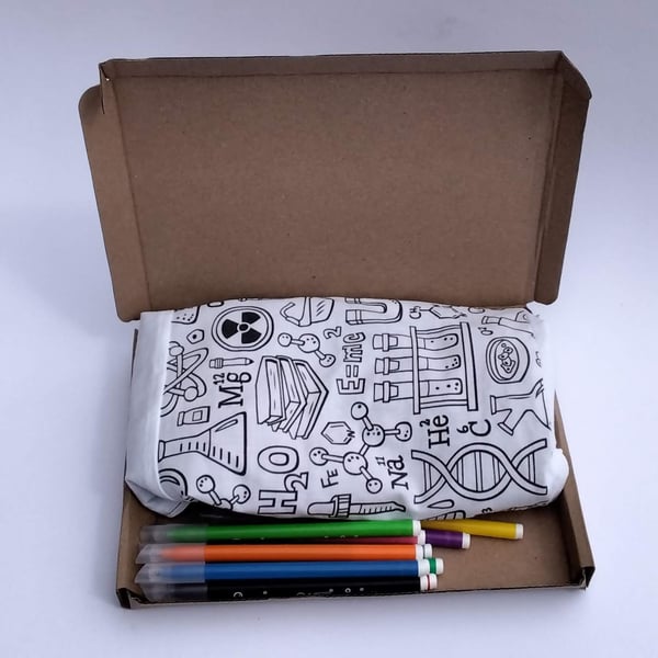 Science Bag to Colour, Letterbox Gift