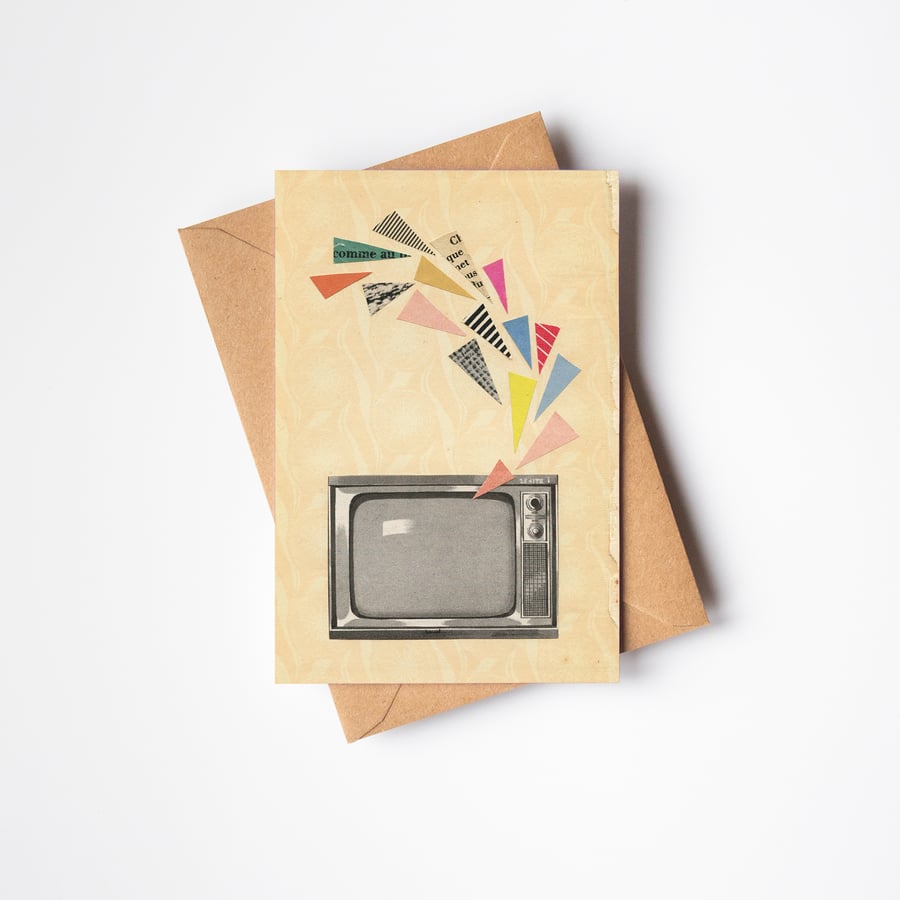 TV Greeting Card - Television