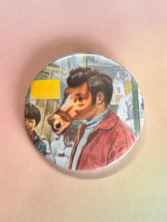 Mellifera Dynasty pin badge - Ladybird hybrids -  horse man