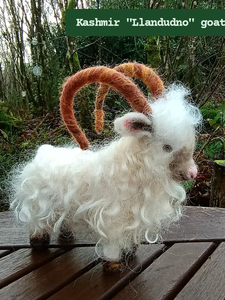 Custom made needle felted Kashmir "Llandudno" Goat - Order Form & 50% deposit