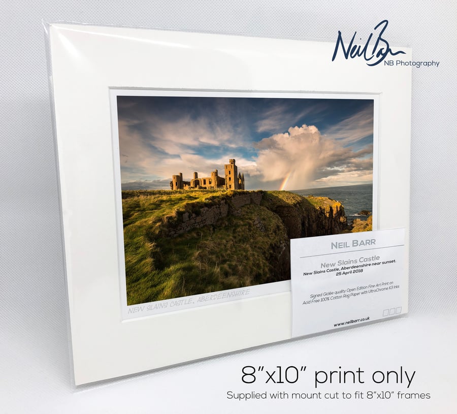 New Slains Castle Aberdeenshire Scotland - A5 (10" x 8") Unframed Print