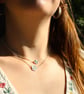 'Reach' Double Disc Necklace – Layered Sculptural Pendant