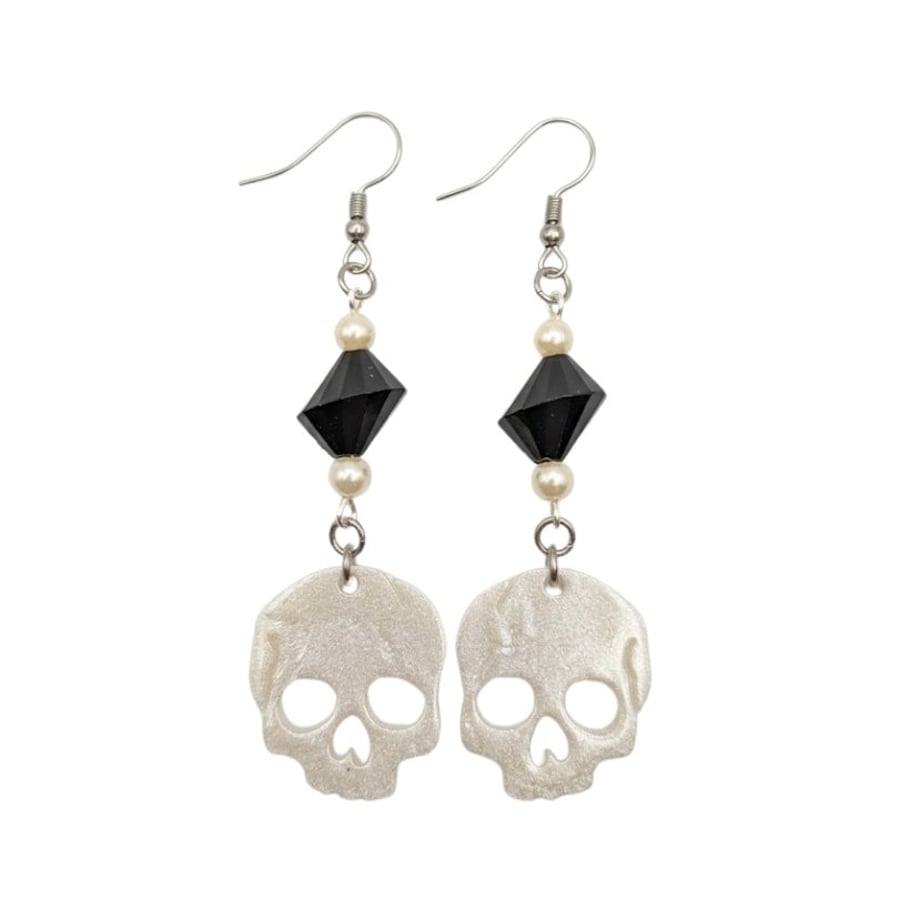 Resin Earrings - Skulls