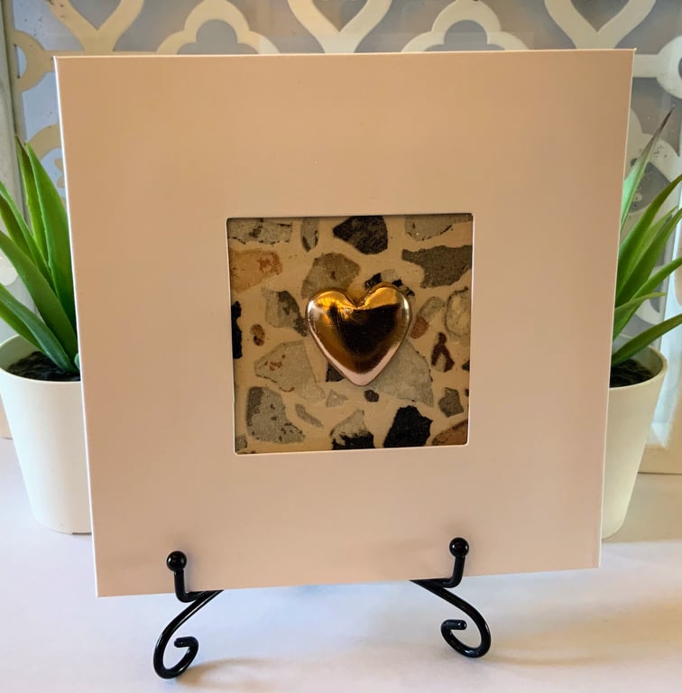 Rose Gold Heart Bespoke Occasion Card.