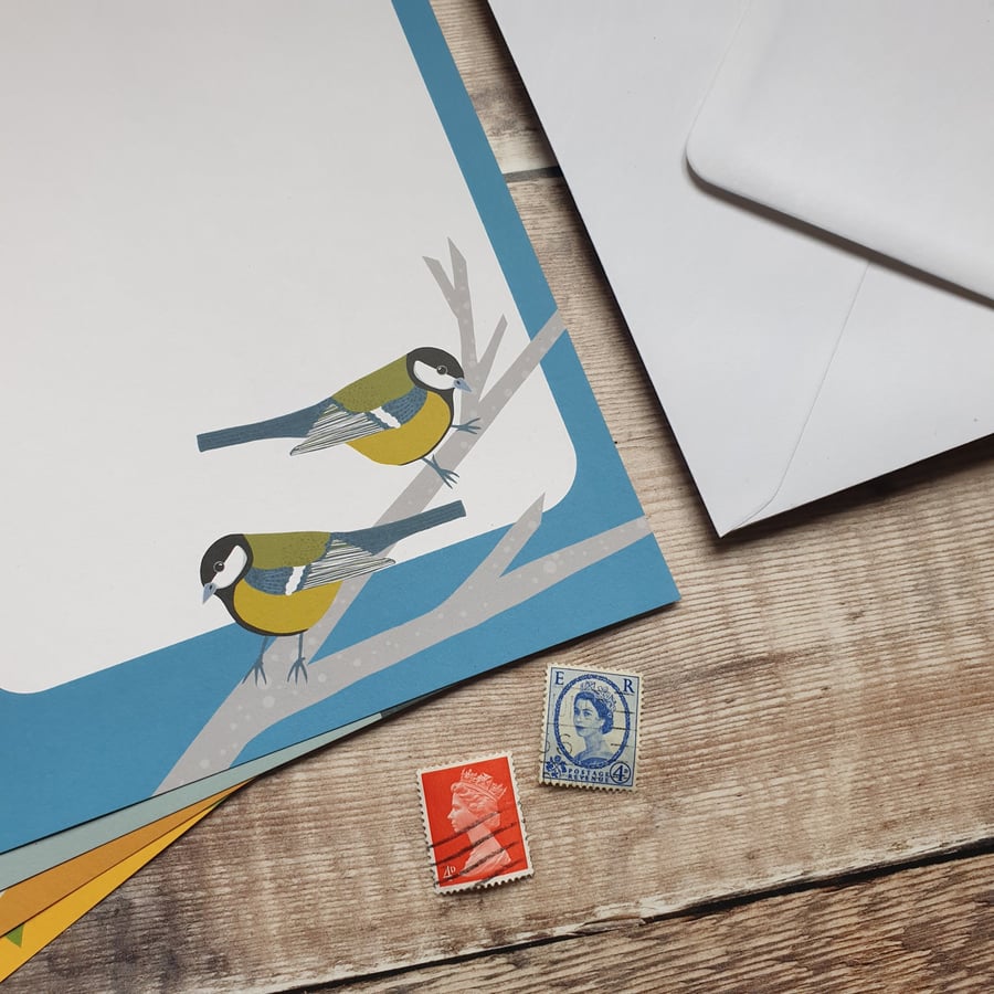 Garden Birds A5 Recycled Paper Letter Set
