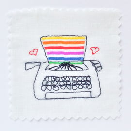 Embroidered Card. 