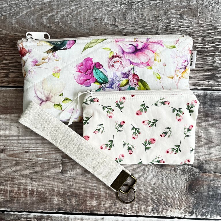 Susan Floral Makeup Bag Gift Set