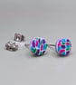 jewel mosaic look stud earrings  - Image 1