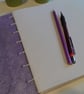 Hand made book with Coptic stitch binding and mixed papers (no 20) - Image 4