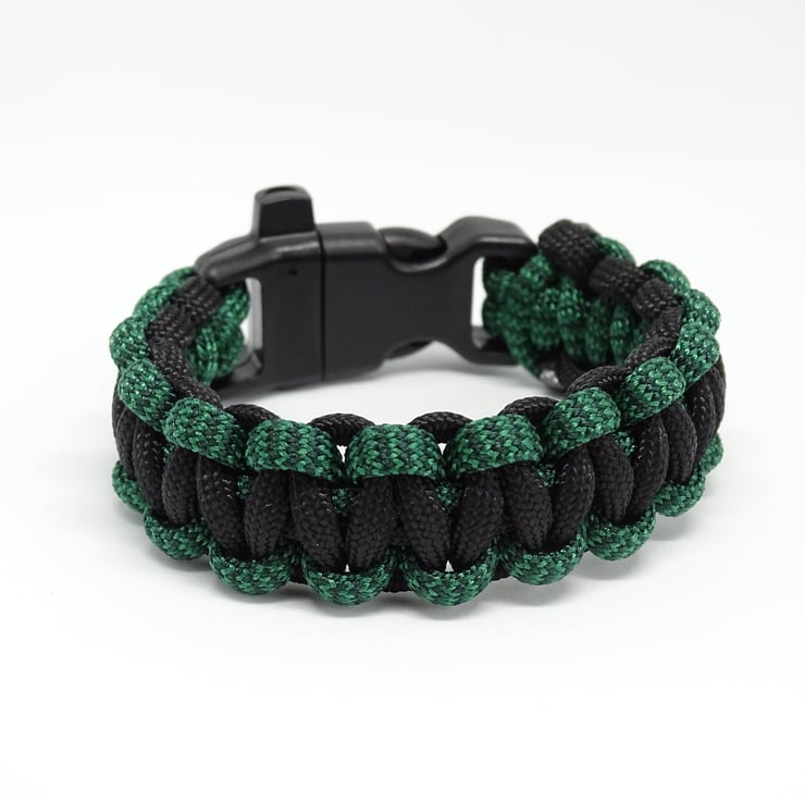 Black Green Paracord Bracelet Folksy