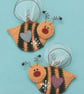Snowbees Tree Hangers Felt Pattern - Christmas Decorations - Image 1