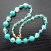 Turquoise Colour Bead Necklace