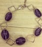 Purple and squares bracelet - Image 1