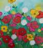 Anemone Painting, Wildflowers Meadow, Colourful Flowers Artwork, Floral Art - Image 2