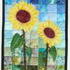 Sunflower Kit Art Quilt Wall Hanging 
