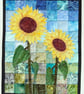 Sunflower Kit Art Quilt Wall Hanging 