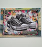 Grandson Birthday Card - Trainers & Guitar Design Teen Birthday Card 