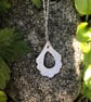 Handmade Fine Silver 999 Textured Pendant – Unique Silver Necklace - Image 5