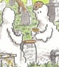 'The Ghosts who played Cribbage' an A4 sized original artwork - Image 3