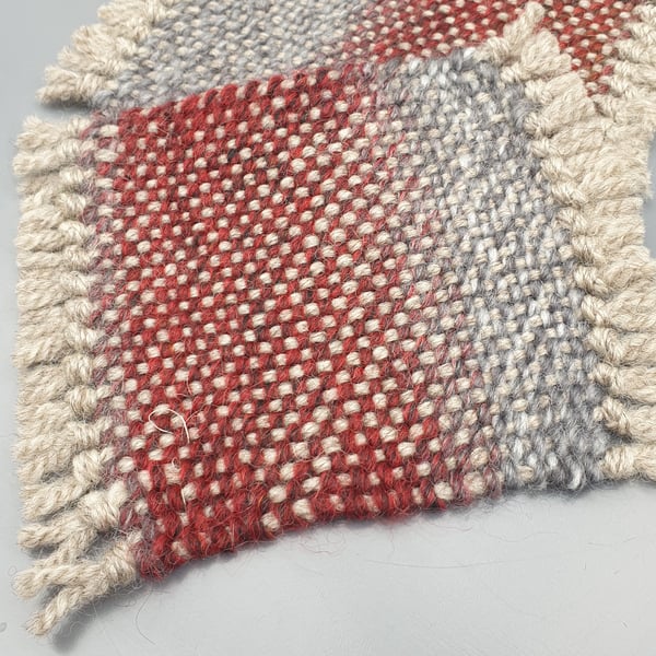 'Horizons'   - a pair of hand woven coasters