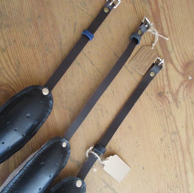 Leather Handstitched Knitting Belt, Traditional... Folksy