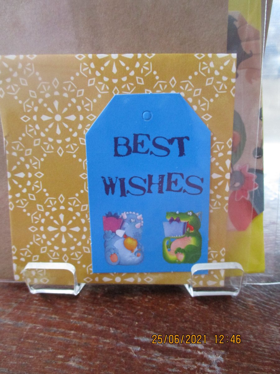 Best Wishes Animal Card