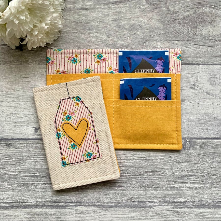 Tea bag wallet, tea lover gift