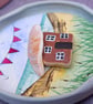 Handmade Beach Cottage Fridge Magnet, Mini Sea Glass Watercolour Sustainable Art - Image 9
