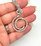 Portuguese Pin - Silver Orbit Aluminium Portuguese Knitting Pin (Hammered Finish - Image 4