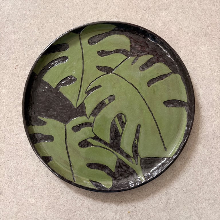 Monstera side plate 