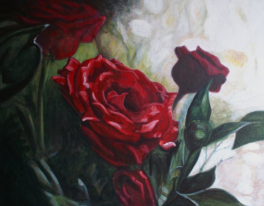 Anniversary Roses original painting