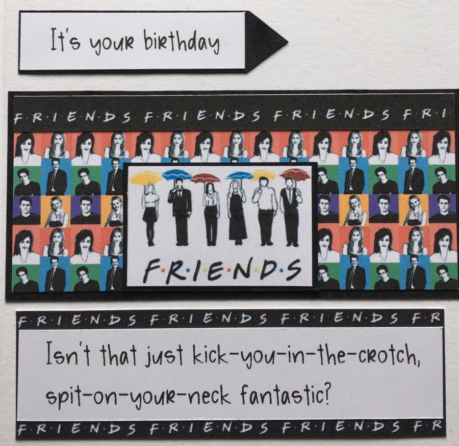Happy Birthday Card -  for a Friends fan