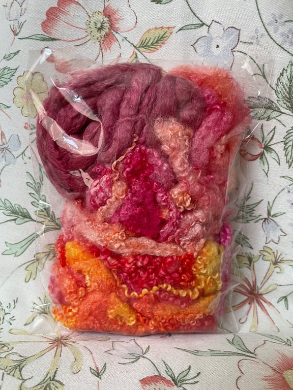Hand Dyed Texture Pack for Felters & Spinners