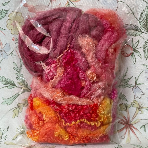 Hand Dyed Texture Pack for Felters & Spinners