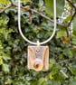 Silver and Gold Shoreline Necklace with Citrine - Image 8