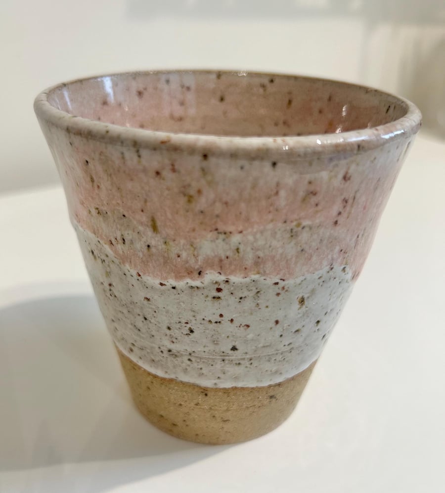 Hand thrown pot or beaker