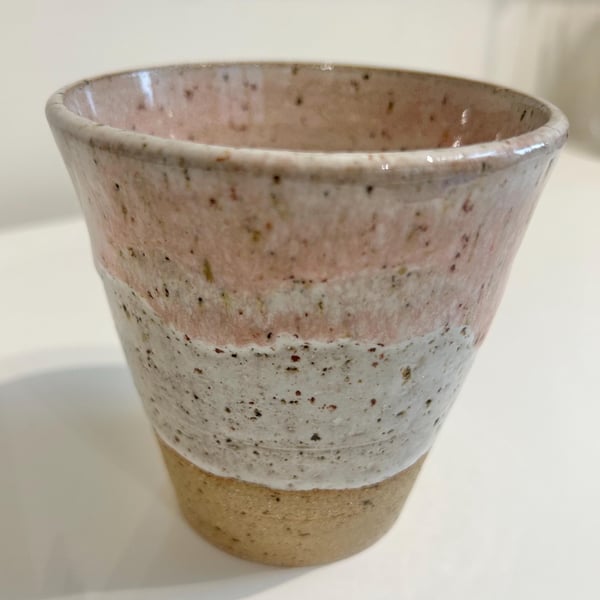 Hand thrown pot or beaker