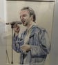 Original framed A3 artwork of Midge Ure at Live Aid 1985 - Image 2