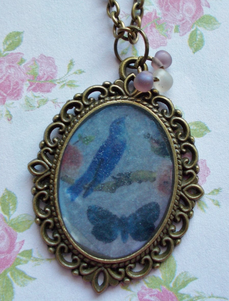 Vintage Style Bird Necklace