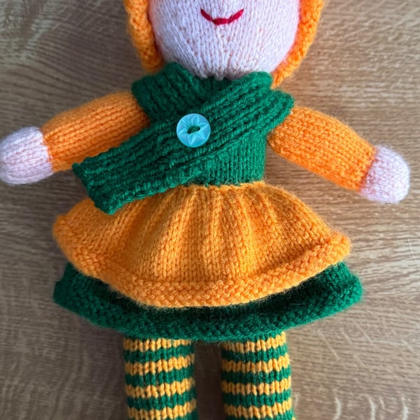 Handmade Autumn pumpkin fairy 