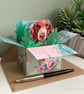 Dachshund Card; Personalised or Blank. Sausage dog gift card holder - Image 3