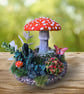 Red Mushroom Ornament - Cottagecore Shelf Decoration