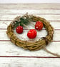 Spun Cotton Mushrooms in Grapevine Hoop Red - Image 9