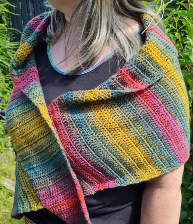 Crocheted Watercolour Shawl